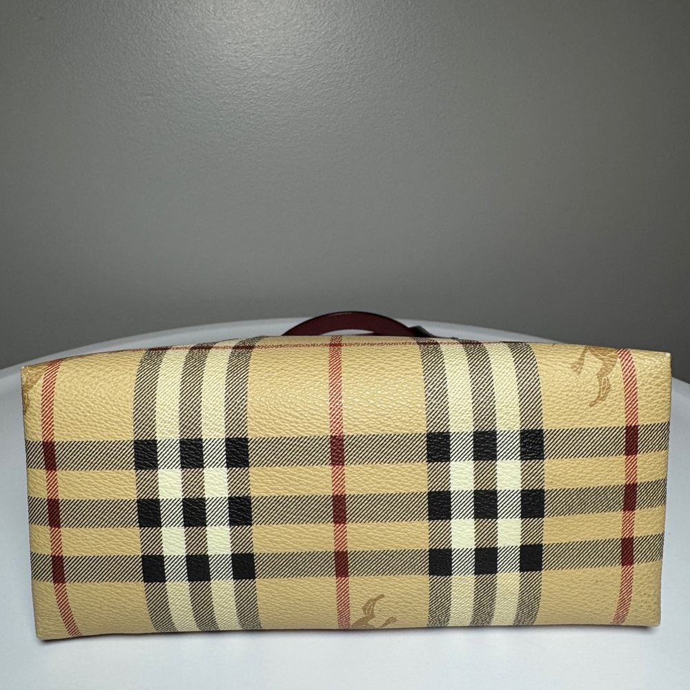 Burberry Haymarket Check PVC and Leather Mini Oxford Tote - Picture 9 of 15